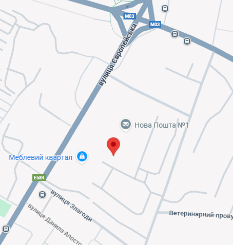 квітковий магазин в Полтаві на карті міста